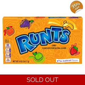 Runts - Fruit Flavour Candy 141.7g Theatre Box